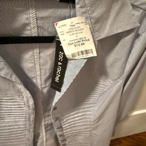 Zac & Rachel WOMENS Striped Button Down Shirt